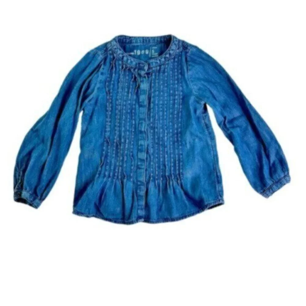 Baby GAP | 2 Piece Floral Ruffle Long Sleeves Tops Size 5T